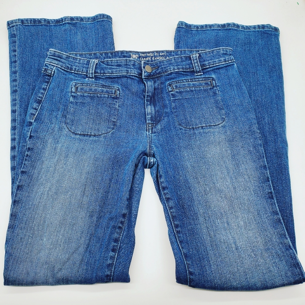 Gap Jeans 1969 Mid-Rise Flare, Size 10